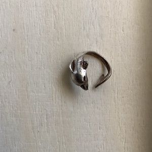 New vintage dolphin silver ear cuff band ring wrap